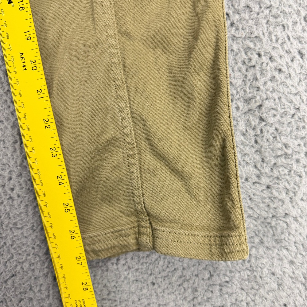 Sezane Herve Trousers Womens 38 US 6 Green Organic Cotton Tapered Utility Pants - Picture 7 of 14